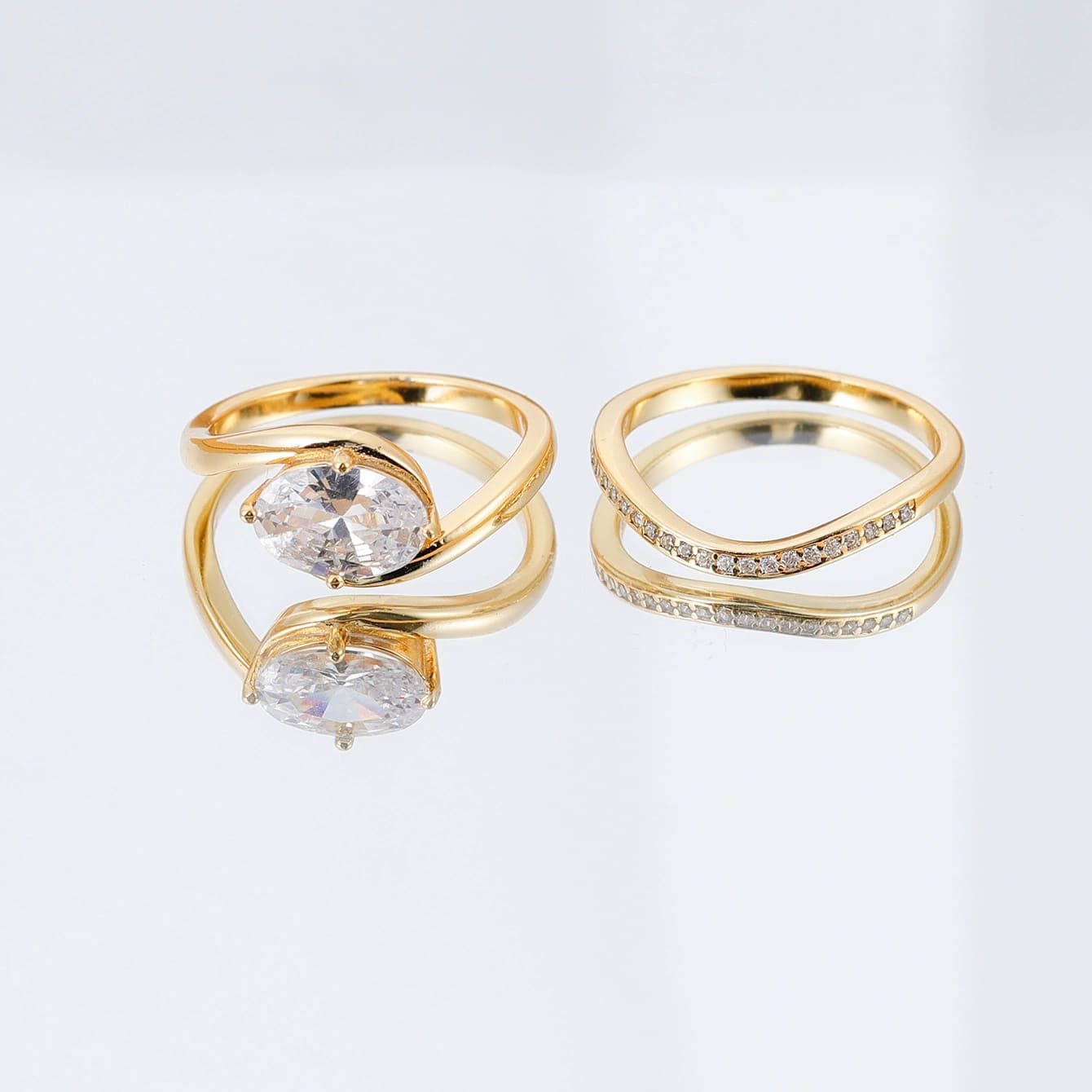 Enchanting Cushion Cut 1.75ct Solitaire Moissanite Ring Sets