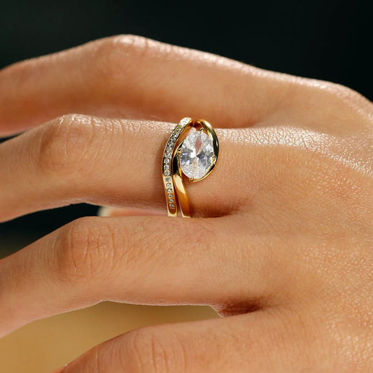 Enchanting Cushion Cut 1.75ct Solitaire Moissanite Ring Sets