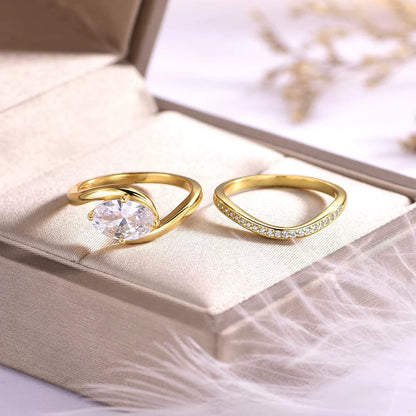 Enchanting Cushion Cut 1.75ct Solitaire Moissanite Ring Sets
