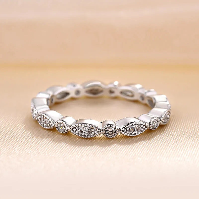 Brilliant Round Cut 2ct 4PC Ring Sets In Sterling Silver